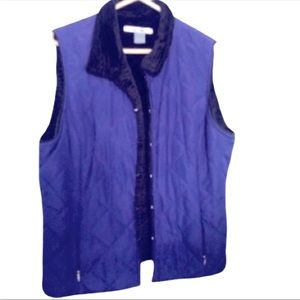 Quilted vest Reversible faux fur vest Nygard Slims NWOT